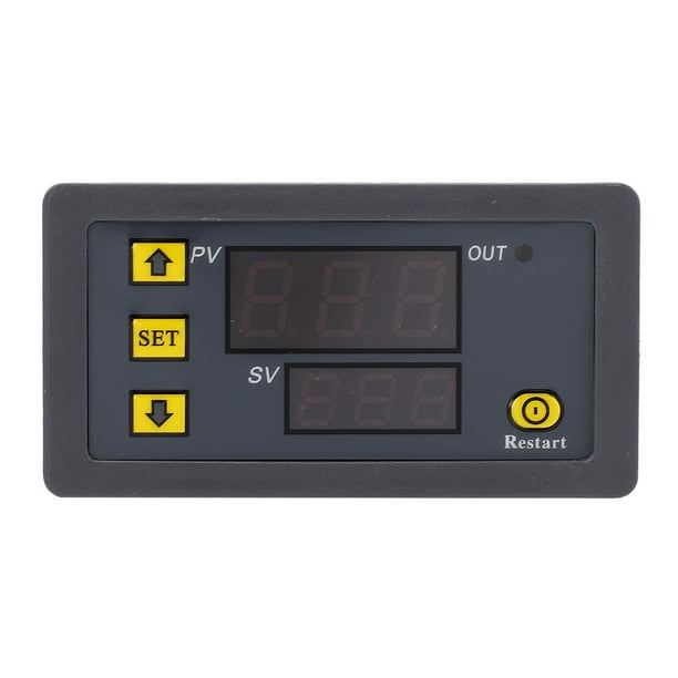 Módulo De Relé De Tiempo Encendido-apagado Retardado Interruptor Control De Temporización De Ciclo Retardado Pantalla Grande OP CL LOP Parámetros Almacén Independiente Normalmente Abierto(DC12V)
