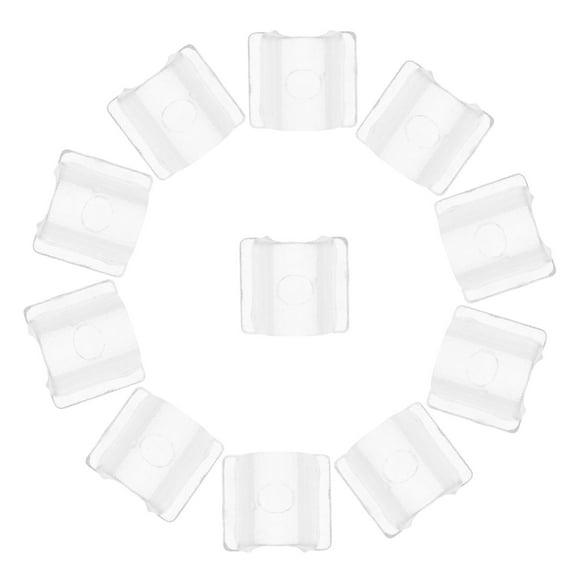 WASHWEPE Hair Tie Buckles Plastic 100Pcs 0.35X0.31X0.24In