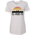 thumbnail image 3 of Inktastic El Paso Texas Skyline Retro Women's T-Shirt, 3 of 5
