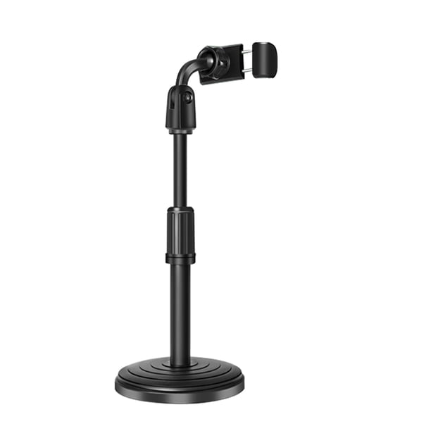 Methold Soporte para teléfono móvil de escritorio con rotación de 360 para Live Streaming Video Youtube Round Base Smartphone Teléfono y Comunicación