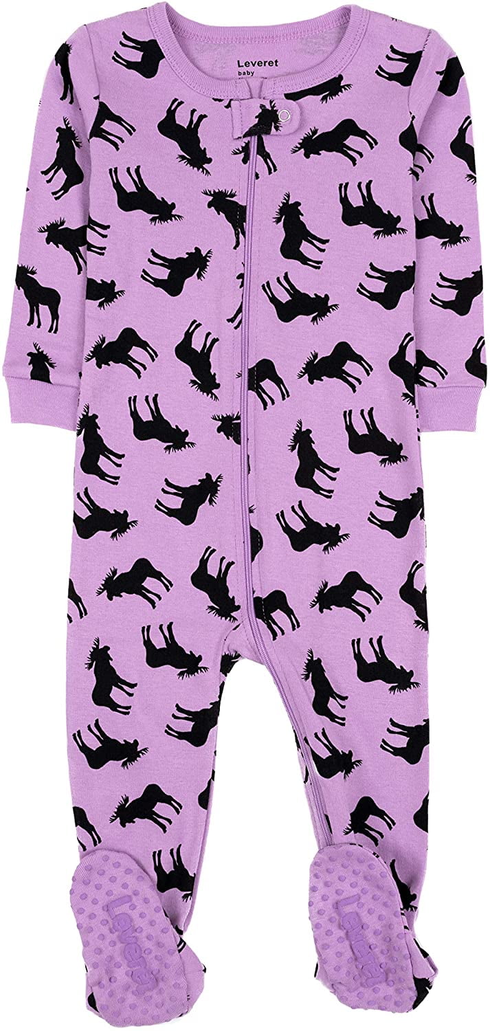 Baby Boys Girls Christmas Footed Pajamas Sleeper 100 Cotton Kids