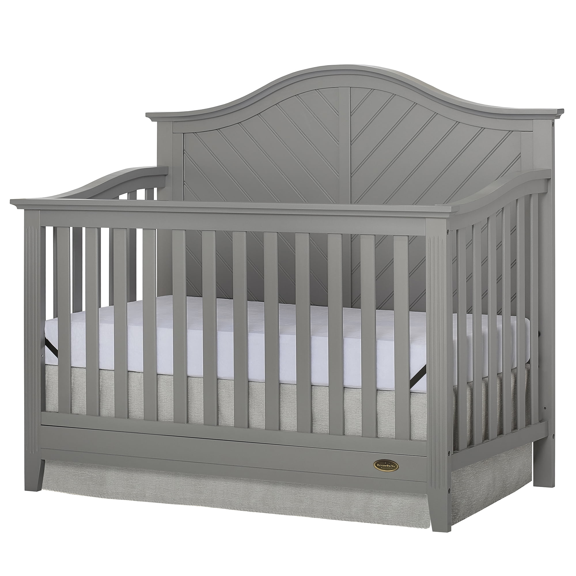 Dream Me Ella 5 in 1 Convertible Crib Dark Brown Walmart