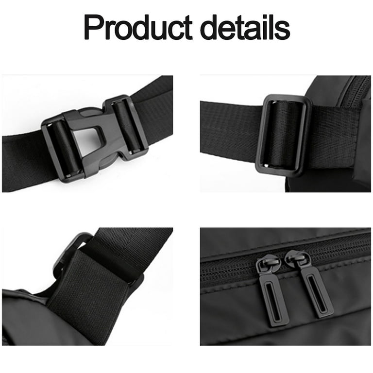 Sling Bag - Quick Access, Expandable, Multipurpose Crossbody Bag Waterproof  Chest Shoulder Backpack Casual Daypack for Travel Work,black,black，G61067 
