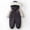 Grey, variant on Dpytoraw Baby Winter Hooded Snow Suit Jacket Toddler Baby Thickened Jumpsuit Toddler Girls Romper Size 100