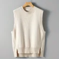 thumbnail image 4 of Suéter de otoño e invierno para hombre, nuevo chaleco de color sólido, ropa de calle de moda coreana de alta calidad, chalecos de punto originales para hombre, 4 of 5
