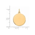 thumbnail image 2 of FB Jewels Sterling Silver GP Engraveable Round Polished Disc Charm, 2 of 2