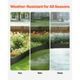 thumbnail image 3 of KFFKFF Metal Garden Border, Set of 3, 40 x 6 inches, Resilient Against Rust, Flexible Landscape Divider, Robust Grass Outline, Simple to Set Up, Black Pathway Separator for Flower Bed and Yard, 3 of 9
