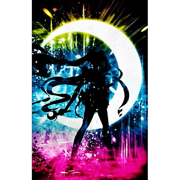 Paint by Numbers Kit for Adults -Sailor Moon (51) - Beginner DIY Color by Number Set on Canvas Acrylic Oil Paintings Crafts, Gifts, Home Wall Decor (12 X 16 inches)-