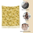 thumbnail image 6 of Cauagu Flower Print Women Wrap Shawl tassels Scarves Retro Scarf 77.6"X28.3", 6 of 8