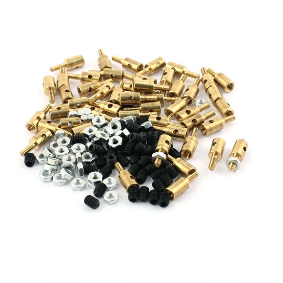 Unique Bargains 50 Pcs 4 x 1.6 x 11mm Cuivre Tringlerie Bouchons PRC Tige de Poussée Gardiens w Vis