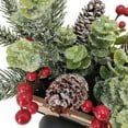 thumbnail image 2 of Holiday Time Black Truck with Greenary, 2 of 6