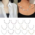 thumbnail image 2 of Beaded Necklace Y2k Chrysanthemum Flower Bead Choker Necklace Summer Jewelry--Style 5-Product code 49120 Style 5, 2 of 5