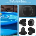thumbnail image 5 of 4 Pack Pool Wall Plugs Replacement Parts Above Ground Pool Filter Pump Filter Hole Plug Compatible with Intex and Bestway (Black), 5 of 5