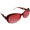 Bright Red, variant on Women Oversized Round Frame Sunglasses Multiple Tinted Glitter Designer Inspired Stylish Shades
