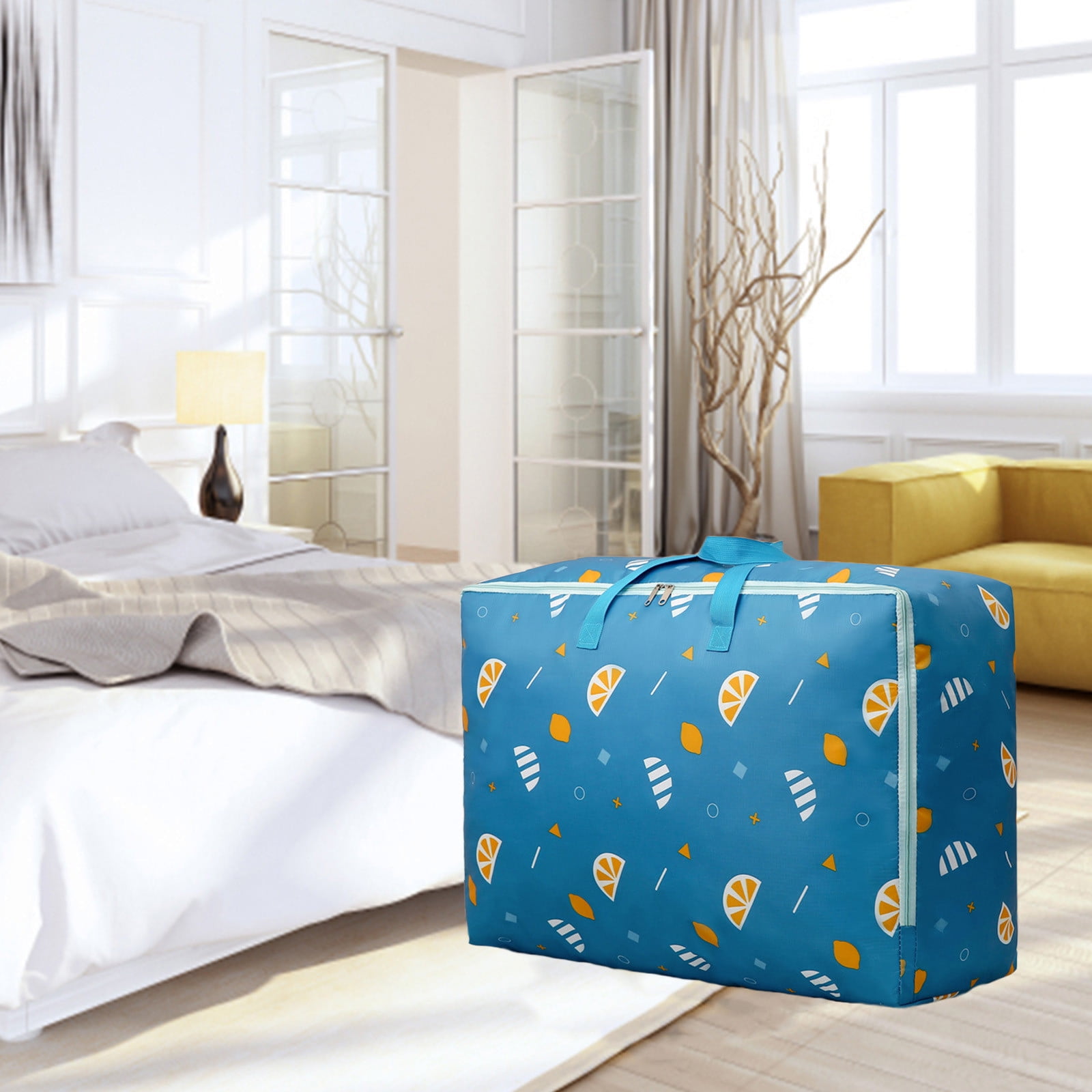 Sacs De Rangement 105L Lot De 4 - Tissu Oxford, Fermeture Éclair, Pour Vêtements, Couettes, Déménagement