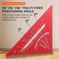 thumbnail image 3 of Carpenter Square,7inch T Square Multi-Purpose Carpenter Tools, black, 3 of 5