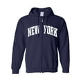 thumbnail image 2 of New York Patch Zipper Hood Navy X-Large, 2 of 2