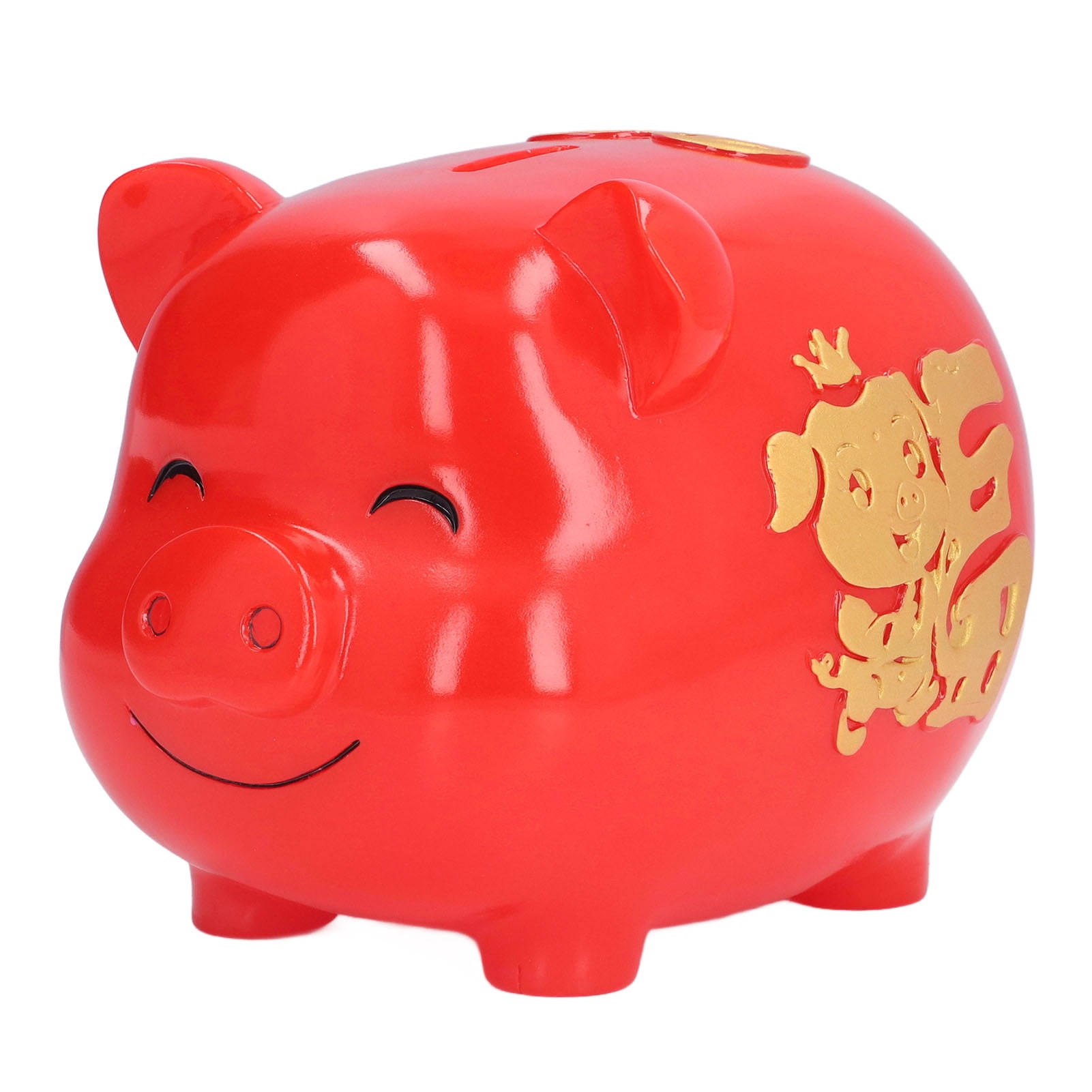 Raap bladeren op Philadelphia Tub Bank, Adorable Cute Full Clear Color Pig Money Box For Gift For Home  Decoration For Coins Storage Small Size Red - Walmart.com