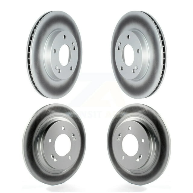 Genius Front Rear Coated Disc Brake Rotors Kit for Car Hyundai Ioniq Kia Niro KG-101686