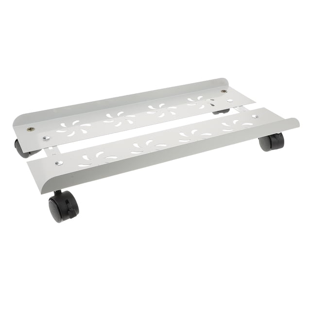 TABLZONE Tour d'Ordinateur Réglable Blanche avec Roulettes Lisses pour Usage au Sol