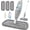 Gray, variant on Spray Floor Mop for Hardwood, Tile, Laminate, Vinyl & Marble – Includes Refillable Microfiber Pads (5-Pack), for Wet and Dry Mopping