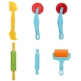 thumbnail image 4 of Childrens Construction Tool Clay Modeling Tools Kit Daycare Kids Diy Design Round Square NonToxic Plastic 1Set, 4 of 5