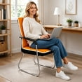 thumbnail image 5 of Chair Cover,Quilted Non-Slip Washable Protective Armchair Cover for Desk Computer Chair, Home Study Seating,Orange, 5 of 6
