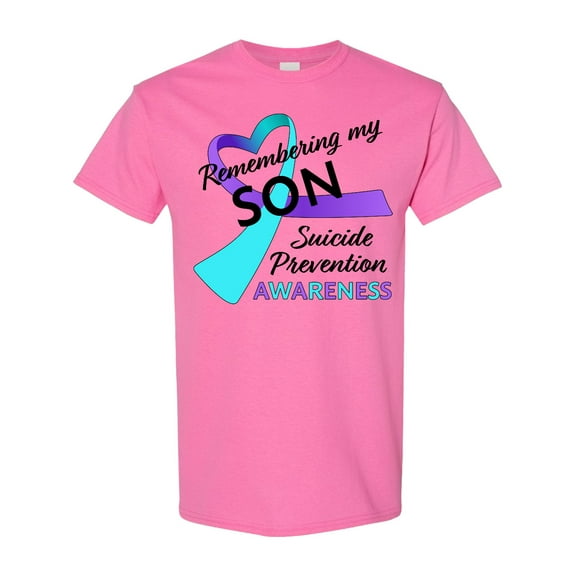 Inktastic Remembering My Son Suicide Prevention Awareness T-Shirt