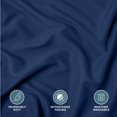thumbnail image 6 of Bare Home Pillow Sham Set - Premium 1800 Collection - Double Brushed - Standard, Dark Blue, 6 of 9