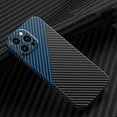 thumbnail image 1 of Super Slim Case for iPhone 14 Pro Max, Real Carbon Fiber Protective Cover Skin, Soft Touch Sturdy Durable Carbon Case, Snap-on Back Cover Wireless Charging Friendly for iPhone 14 Pro Max,Blackblue, 1 of 8