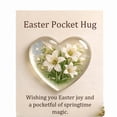 thumbnail image 2 of Weloille Easter Pocket Hug Greeting Card 1 Pack, Thick Paper Warm Heart Wishes Card, Smooth Writing Surface Exquisite Pattern Gift Card for Family Friends Easter Holiday Gifting, 2 of 2
