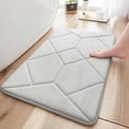 thumbnail image 2 of Memory Cotton Absorbent Floor Mat Bathroom Bathroom Mat Rug Soft Carpets for Bathroom Shower Western Non Slip Washable Bath Decorations for Bathroom for Bathroom Floor, Bathtub and Shower, 16x24 Inch, 2 of 4