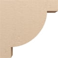 thumbnail image 3 of 8"W x 32"D x 32"H Thin Alpine Rough Cedar Woodgrain TimberThane Corbel, Primed Tan, 3 of 6