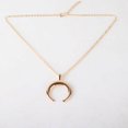 thumbnail image 3 of Simple Women Crescent Moon Pendant Chain Necklace Banque Jewelry Birthday Gift, 3 of 7
