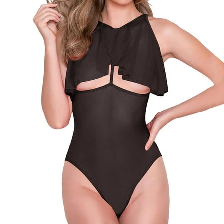 PuPy Red Lingerie for Women Plus Size Lingerie Stockings Plus Size Black Lingerie Bodysuit Snap Crotch Lingerie Dress for Women Mesh Strappy Lingerie for Women Pink My Items Deals