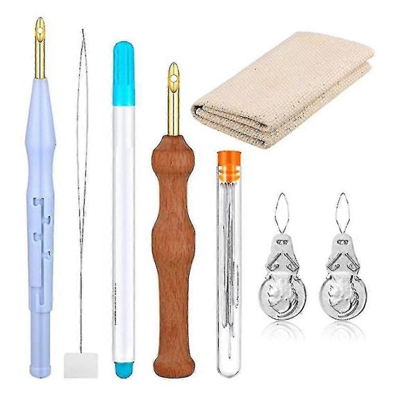 Embroidery Needle Tufting Sets Adjustable Sewing Applique For Diy Craft Banmo