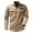 Khaki, variant on toraway Mens Shirts Casual Stylish Fall Turtle Male Summer Men's Boys Button down Shirt Long Sleeve Casual Style Cargo Work Shirt M