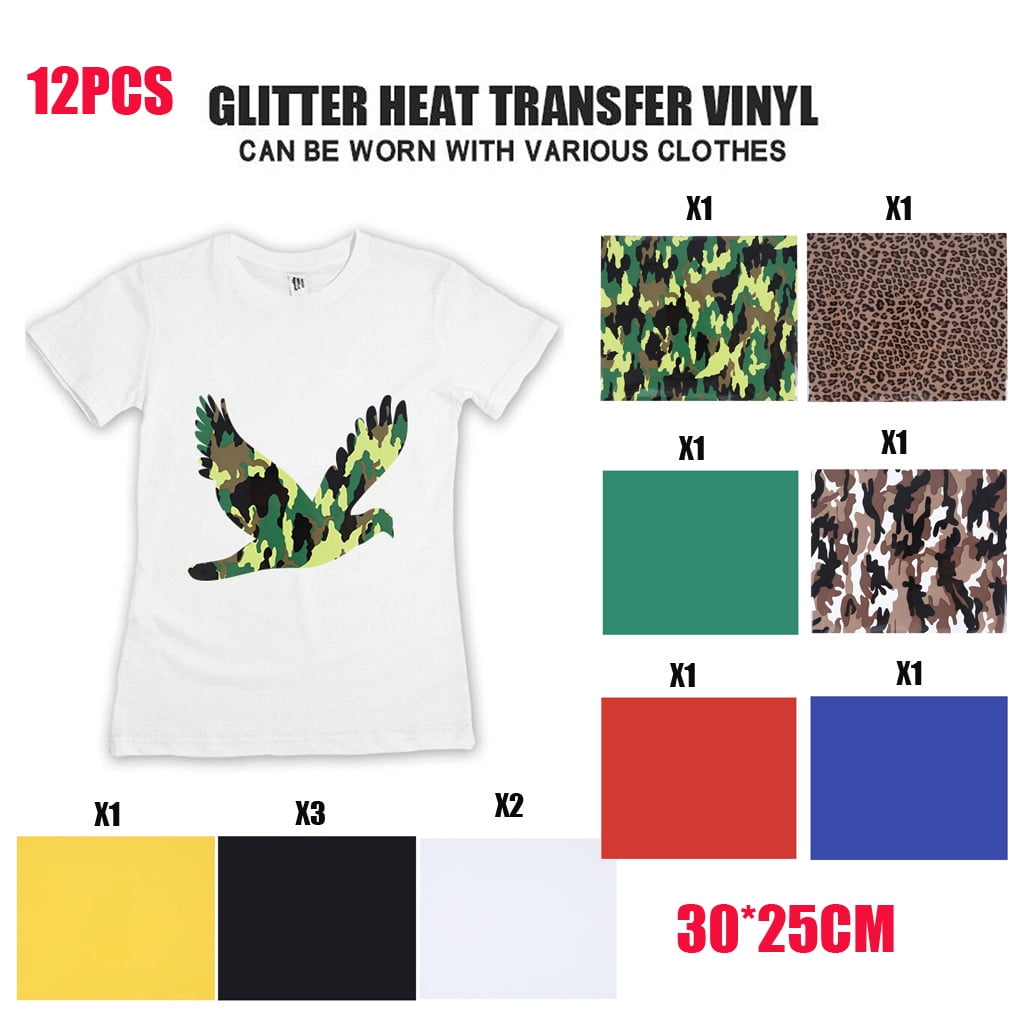 Heat Transfer DIY Vinyl HTV For T-Shirts 12 Inches By 12 Feet Rolls Garment Film 