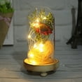 thumbnail image 2 of Wovilon Sunflower Gifts for Women, Lighted Sunflowers in Glass Dome(Rose Red), LED Sunflower Lamp, Romantic Gifts for Her on Mother's Day, Birthday, Home Office Decoration, 2 of 2