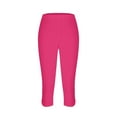 thumbnail image 4 of Bovemsi Yoga Pants For Women Leggings 2025 Summer Plus Size High Waisted Soft Casual Workout With Pockets Capri Leggings,M, 4 of 6