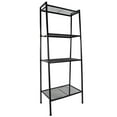 thumbnail image 3 of Veryke Widen 4 Tiers Ladder Shelf, Bookshelf Display Rack, Bookcase Stand Shelves for Home Office - Black, 3 of 8