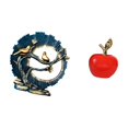 thumbnail image 5 of CoudarTitie Figurine Craft Knick Knack Resin Statue Artwork Home Decoration Ceramic Fruit Sculpture for House Living Room Desk Bookshelf Cafe Study Room Holiday, 5 of 8