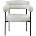 thumbnail image 6 of Meridian Furniture Blake Fabric Dining Side Chairs, Cream (Set of 2), 6 of 7