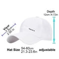 thumbnail image 4 of Gyexs Baseball Cap Quick Drying Fit Hats Athletic Baseball Hat Workout Hats for Running Hiking Fishing UPF 50+ Waterproof Sun Hat #Black, 4 of 5