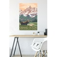 thumbnail image 4 of Lantern Press - Grand Teton National Park, Wyoming, Moose & Mountains Wall Poster, 22.375" x 34", 4 of 4