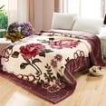 thumbnail image 3 of Lovote Luxurious Thick Heavy Fleece Blanket 2 Ply 4.4/6.6/7.7lb Printed Silky Soft Warm Blanket, 3 of 8