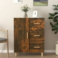 thumbnail image 1 of vidaXL Sideboard Smoked Oak 69.5x34x90 cm Engineered Wood, 1 of 5