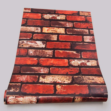 3D Red Brick Wallpaper Peel and Stick Contact | Walmart Canada