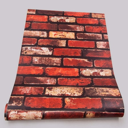 3D Red Brick Wallpaper Peel and Stick Contact | Walmart Canada 3D Red Brick Wallpaper Peel and Stick Contact | Walmart Canada