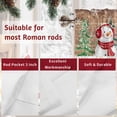 thumbnail image 7 of Valances for Windows Merry Christmas Leaf Rod Pocket Cafe Window Treatments Valance Curtains for Kitchen Bathroom Laundry Basement Windows 42"x18", 7 of 7